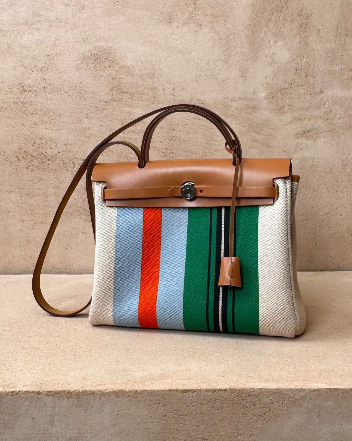 Hermès Herbag 31 - Rayures D'equipage | Palladium Hardware - Bagista
