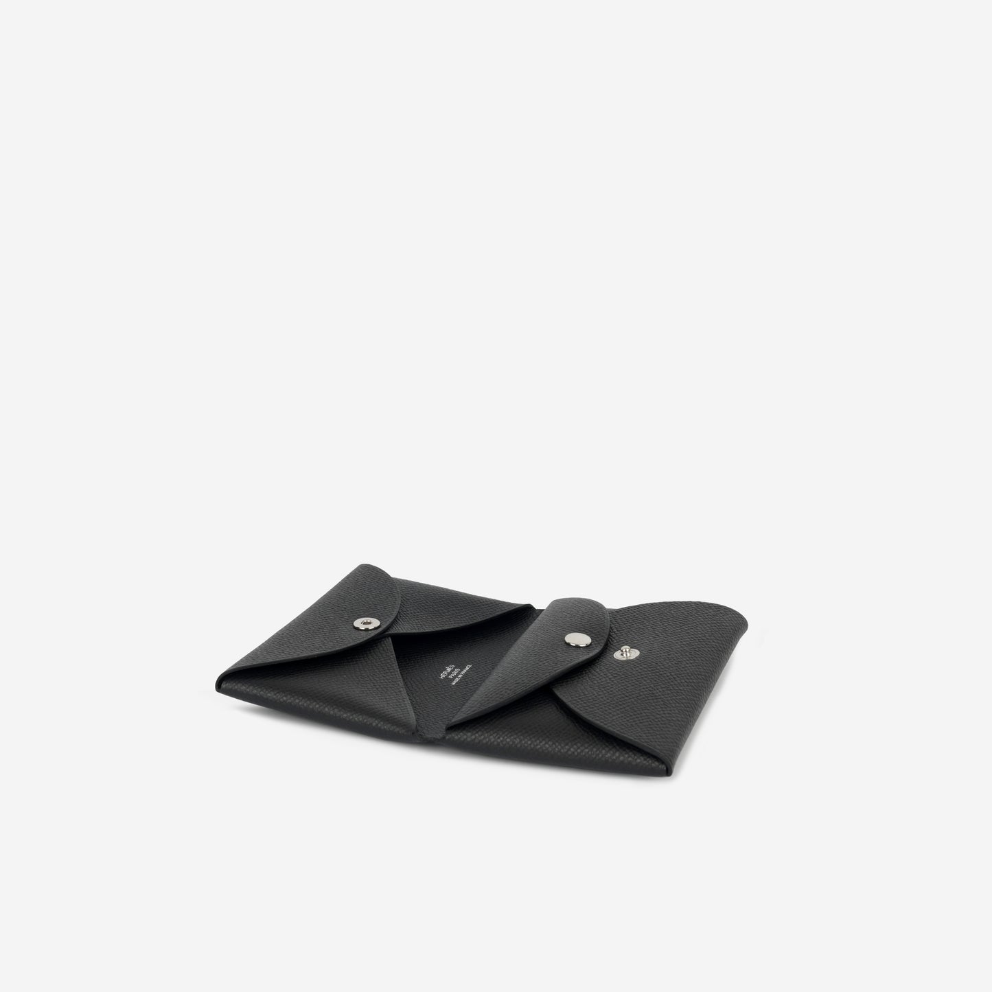 Calvi Card Holder Duo - Noir Epsom | Palladium Hardware