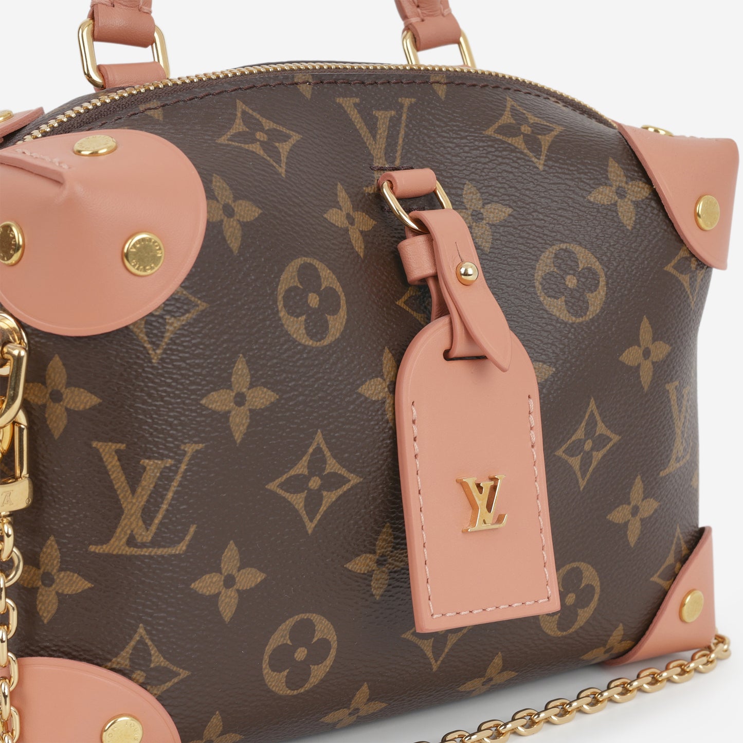 Louis Vuitton Petite Malle Souple - Monogram / Peach Trim | Gold Hardware