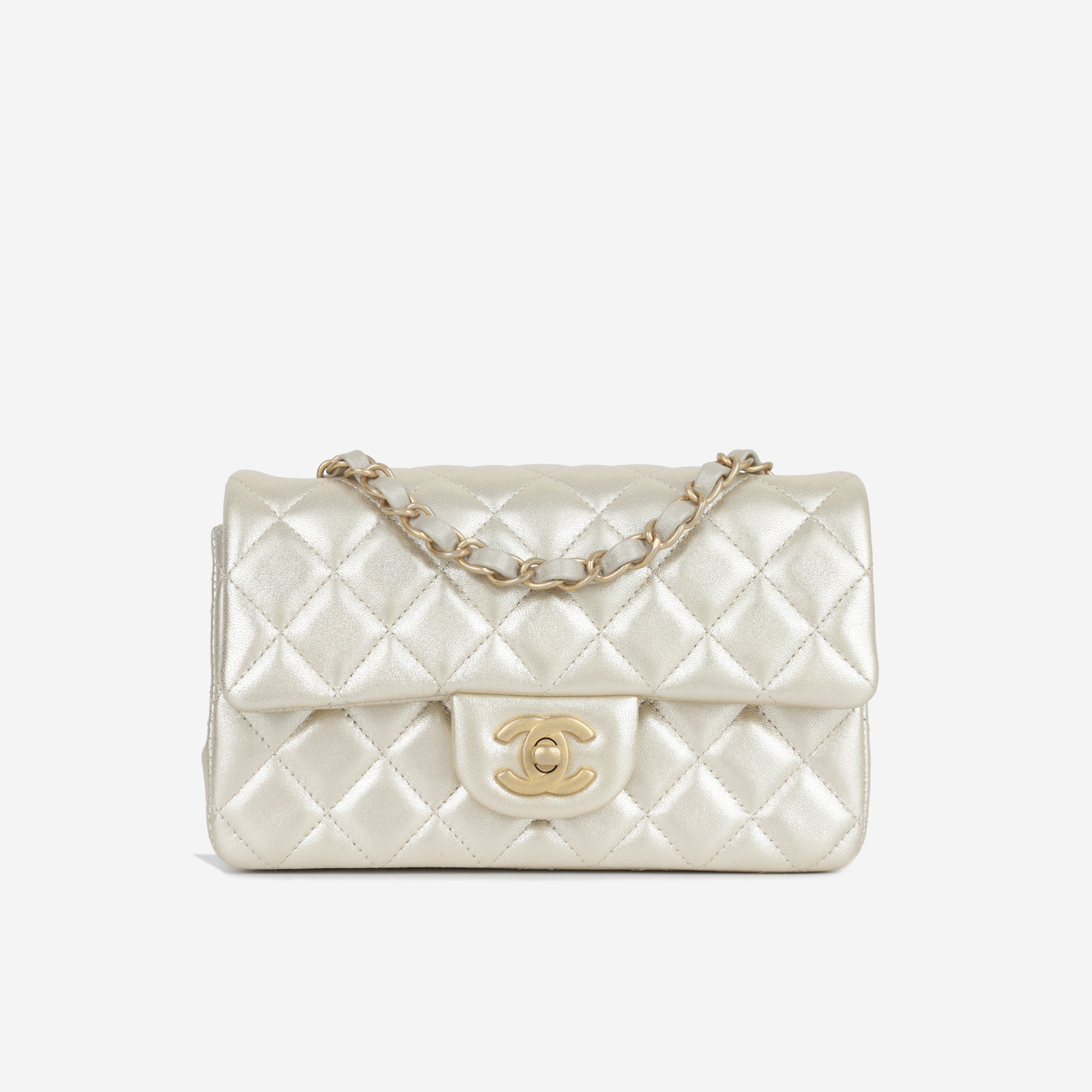 レア！！CHANEL アイボリー　ミニバッグ BO5476-CHANELMINIRECTANGULAR-