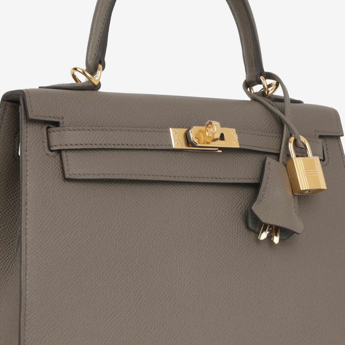 Hermès Kelly 25 - Gris Etain Epsom | Gold Hardware
