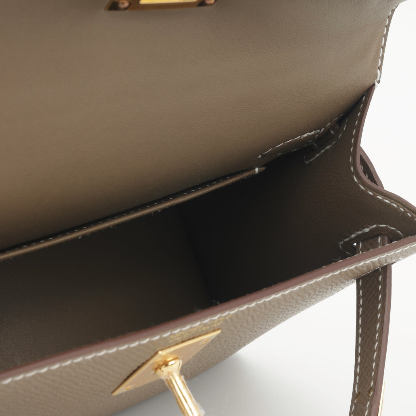 Hermès Mini Kelly 20cm - Etoupe Epsom | Gold Hardware
