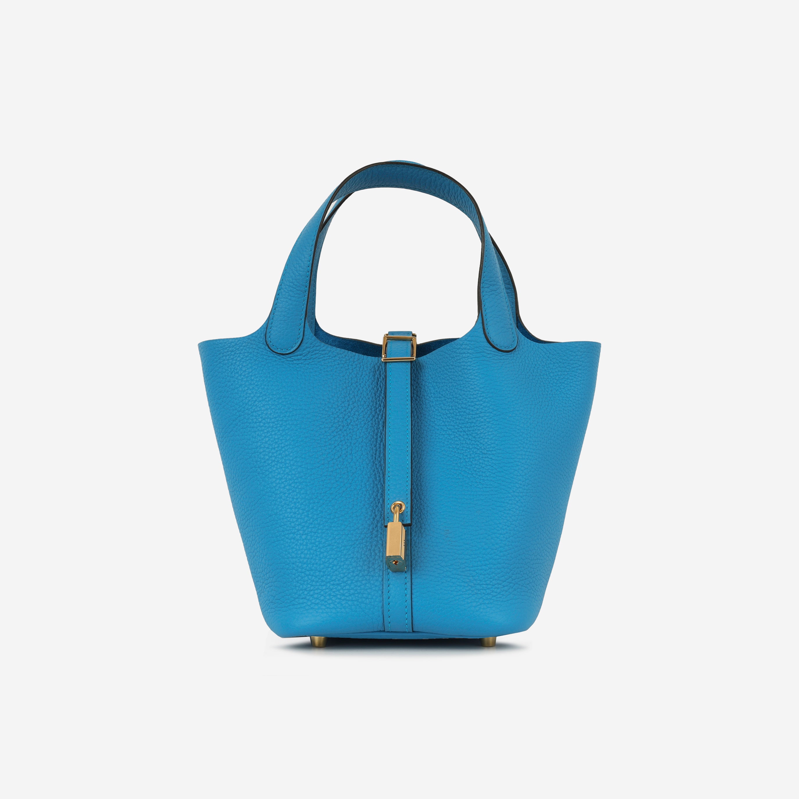 Hermès Picotin 18 - Bleu Zanzibar Clemence GHW – Bagista