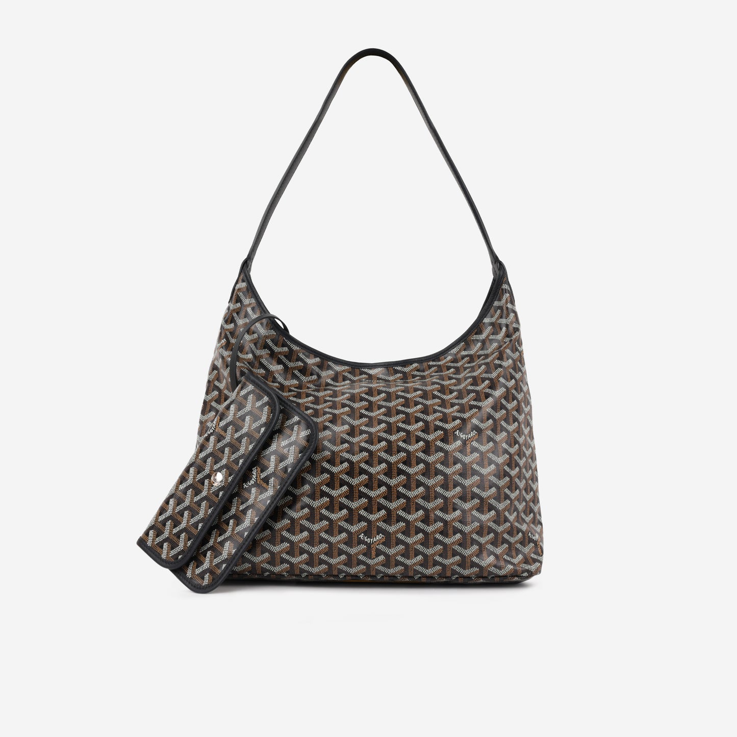 Goyard Bohème Hobo Bag - Black Goyardine | Palladium Hardware