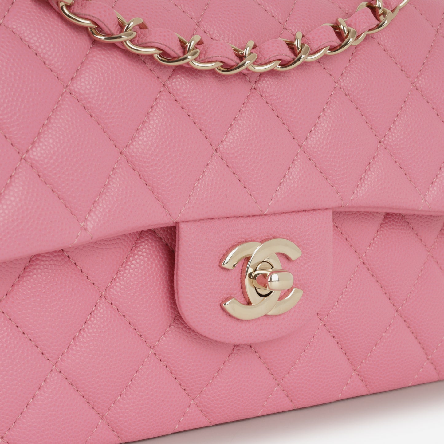 Chanel Small Classic Flap - Pink Caviar | Champagne Gold Hardware