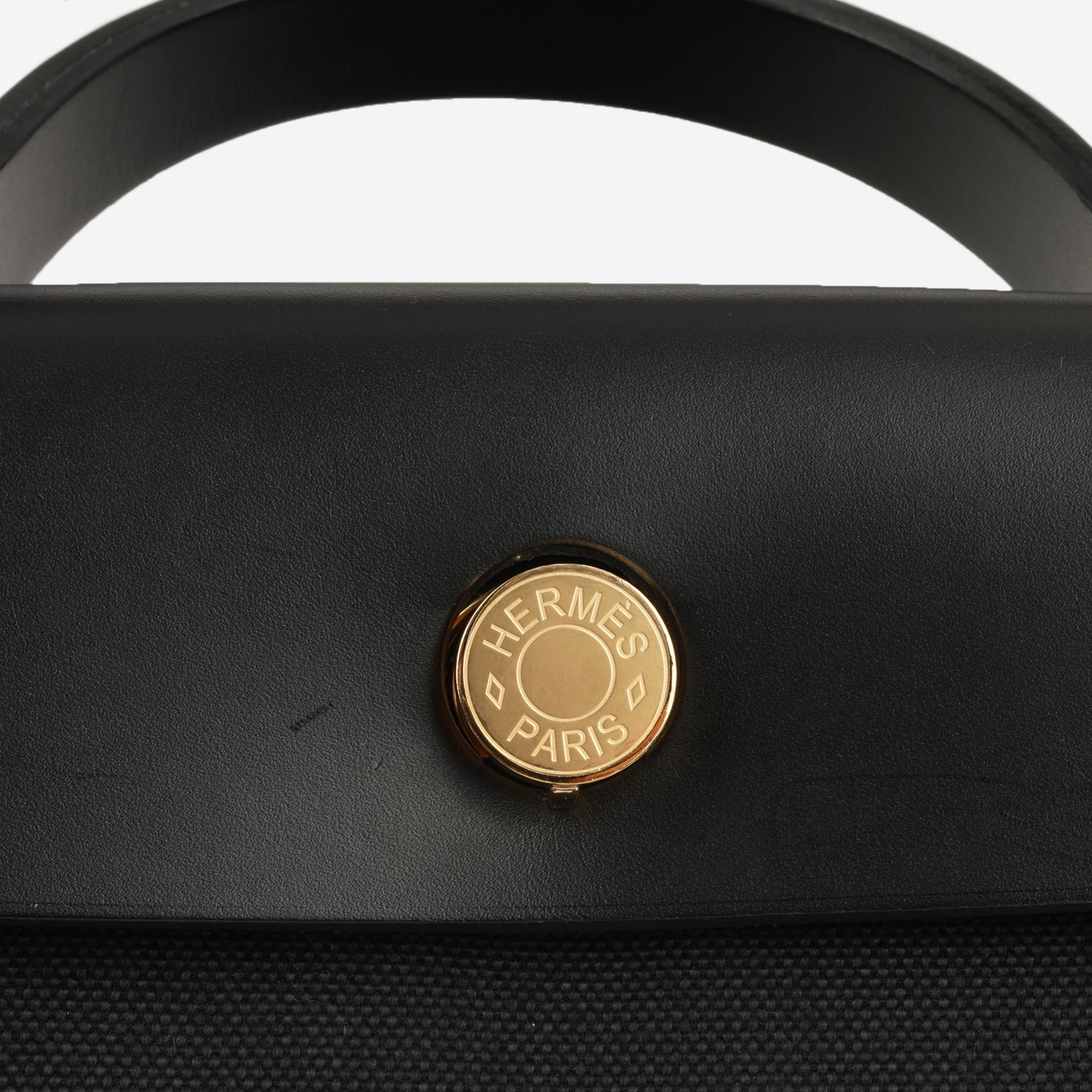 Hermès Herbag 31 - Noir Canvas / Hunter | Gold Hardware