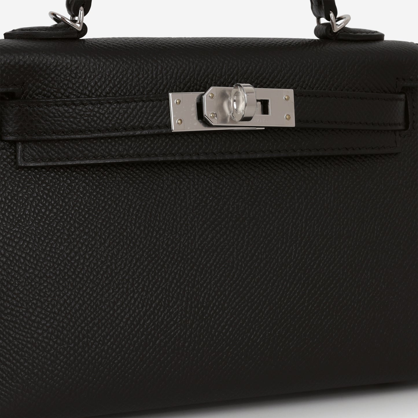 Hermès HSS Mini Kelly - Black Epsom / Gold Interior | Palladium Hardware