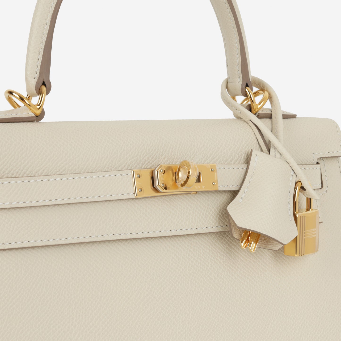 Hermès Kelly 25 - Craie Epsom | Gold Hardware