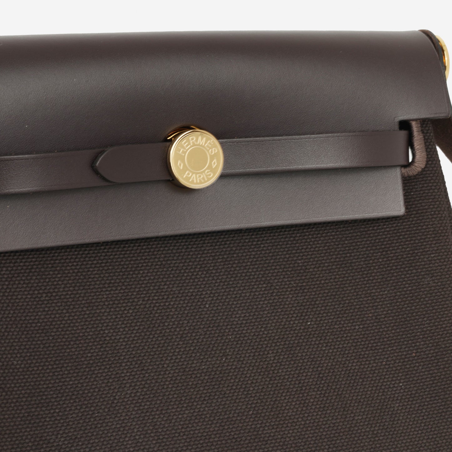 Hermès Herbag 20 - Ebene Toile / Hunter | Gold Hardware