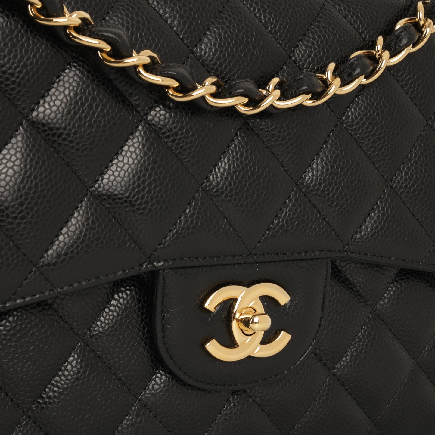 Chanel Classic Jumbo Double Flap - Black Caviar | Gold Hardware