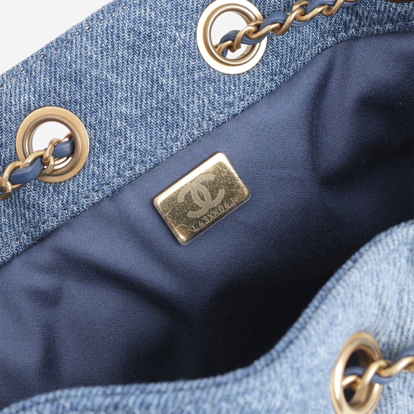 Chanel Mini 25 Hobo - Blue Washed Denim | Gold Hardware