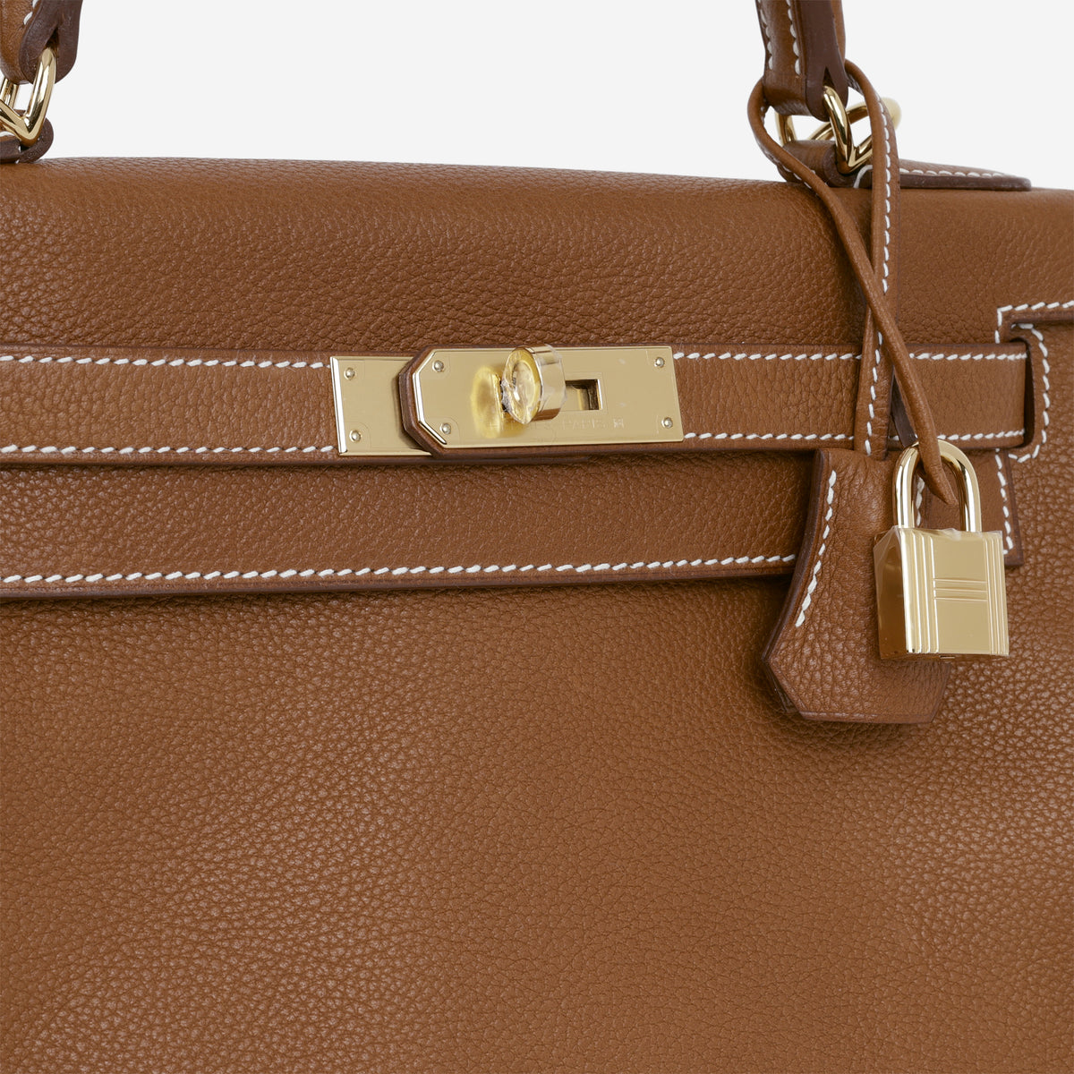 Hermès Kelly 28 - Fauve Barenia Faubourg | Gold Hardware