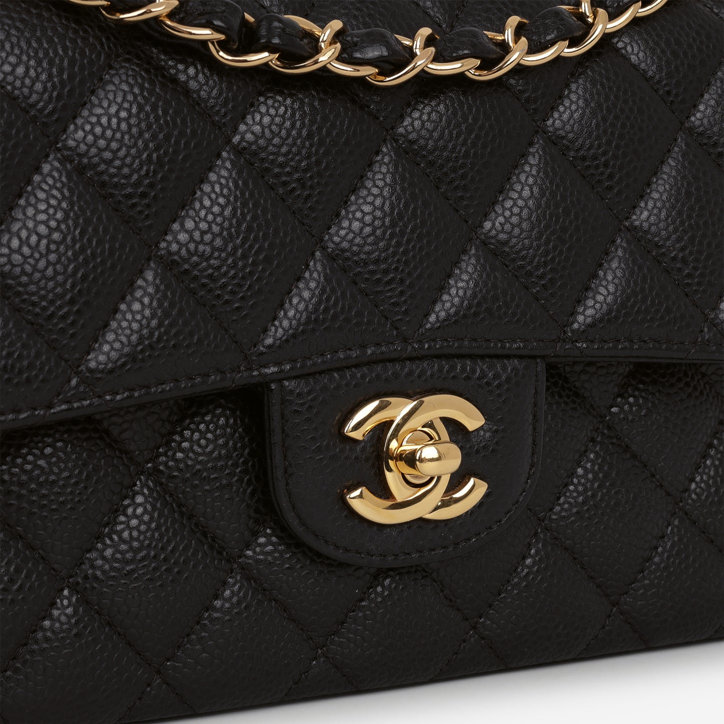 Chanel Small Classic Flap - Black Caviar | Gold Hardware - Bagista