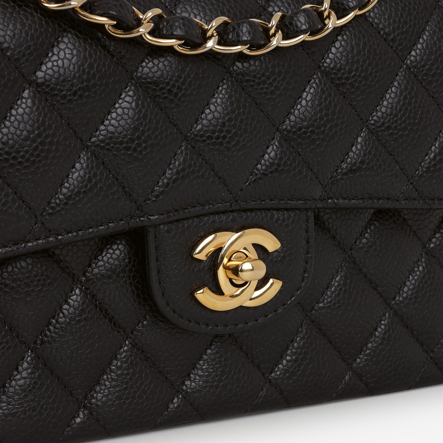 Chanel Small Classic Flap - Black Caviar | Gold Hardware - Bagista