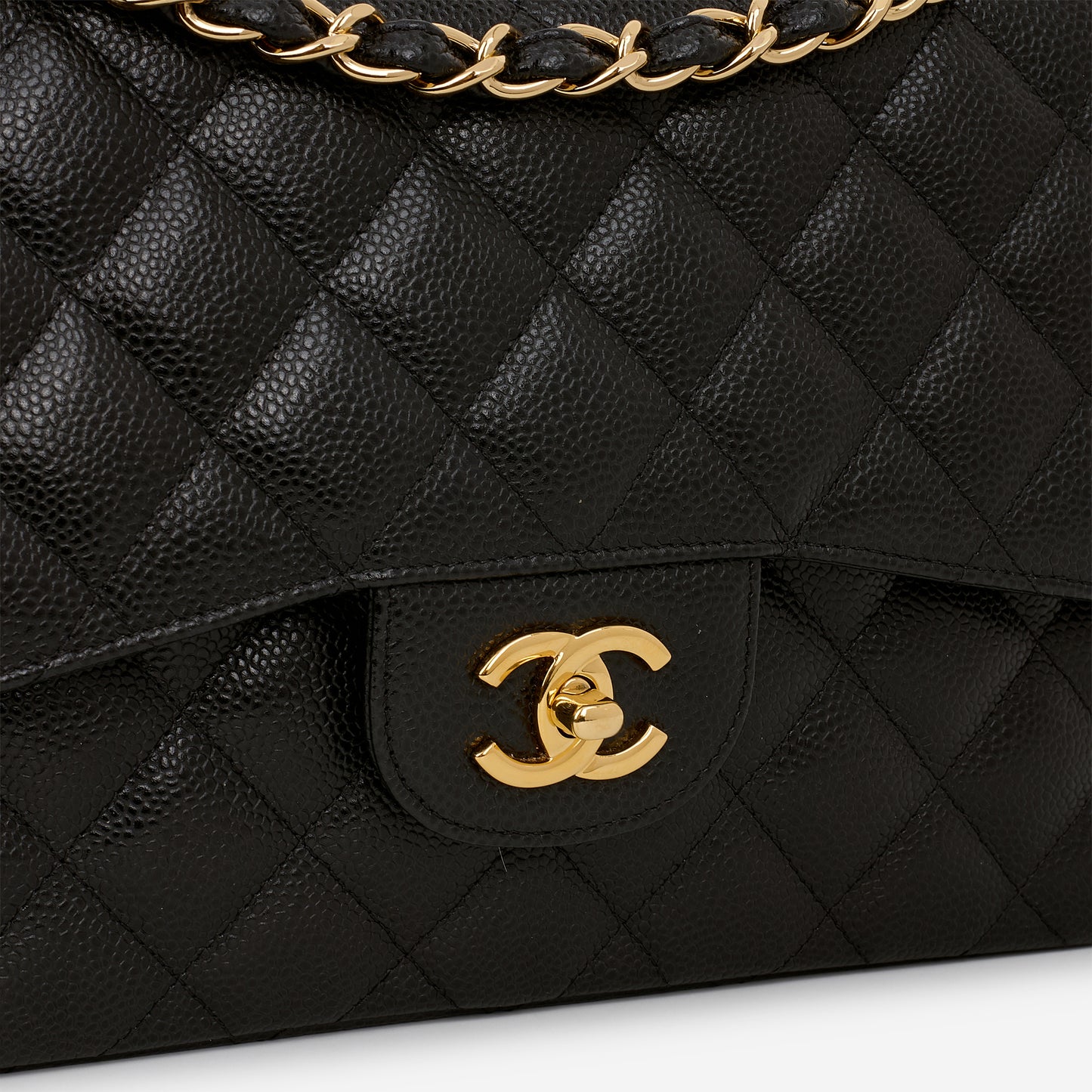 Chanel Jumbo Classic Flap - Black Caviar | Gold Hardware