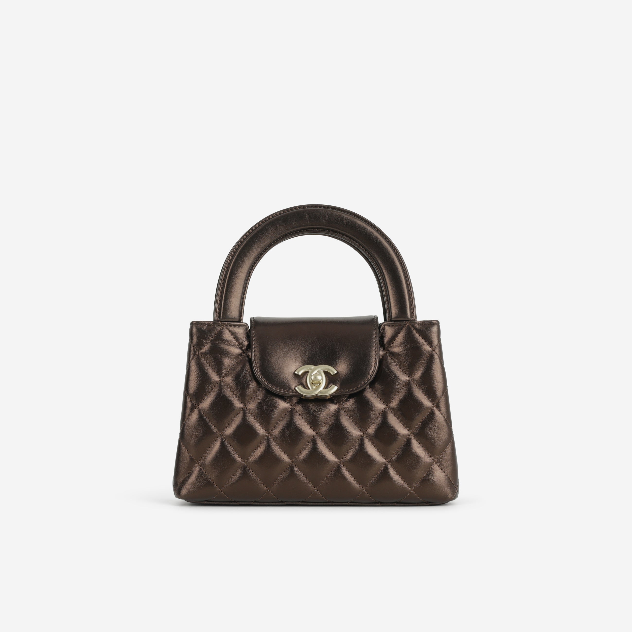 Chanel 24/25 Métiers d'Art Small Kelly Re-Edition - Metallic Brown