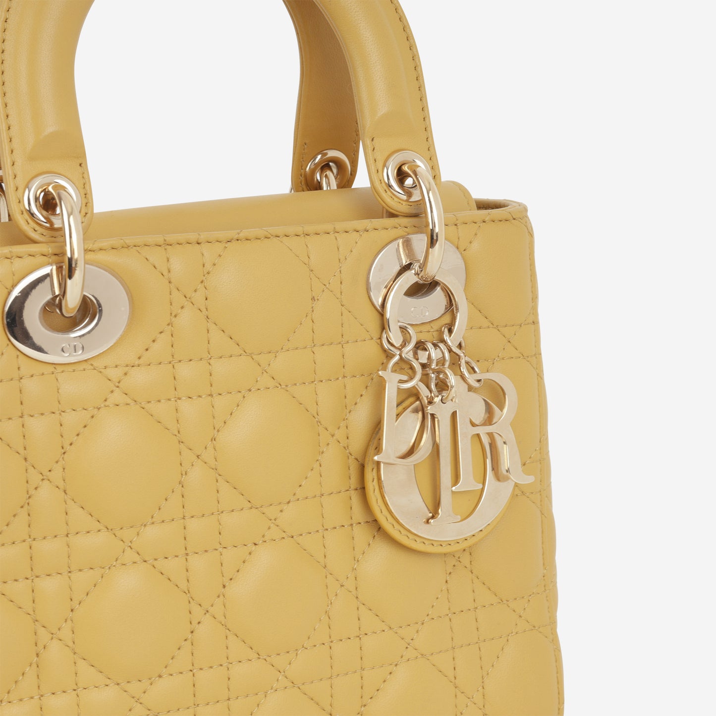 Christian Dior Small ABCDior - Yellow Lambskin | Champagne Gold Hardware