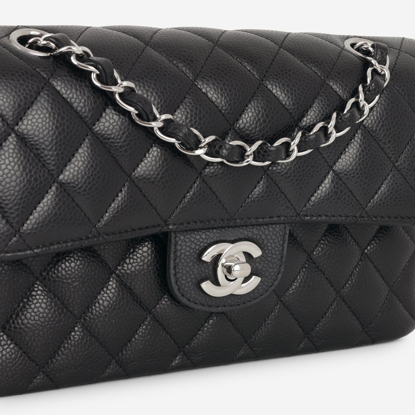 Chanel Small Classic Flap - Black Caviar | Silver Hardware