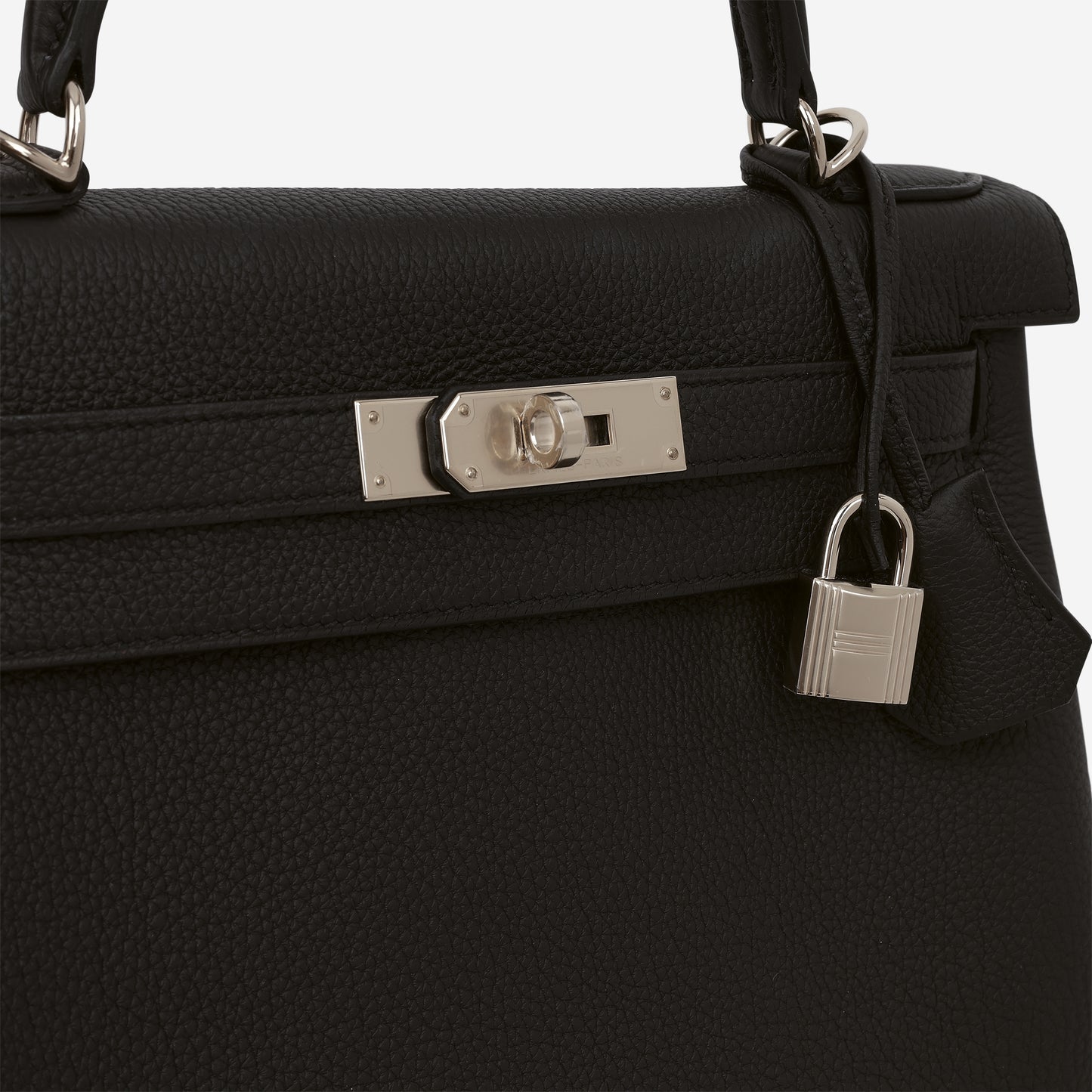 Hermès Kelly 28 - Black Togo | Permabrass Hardware