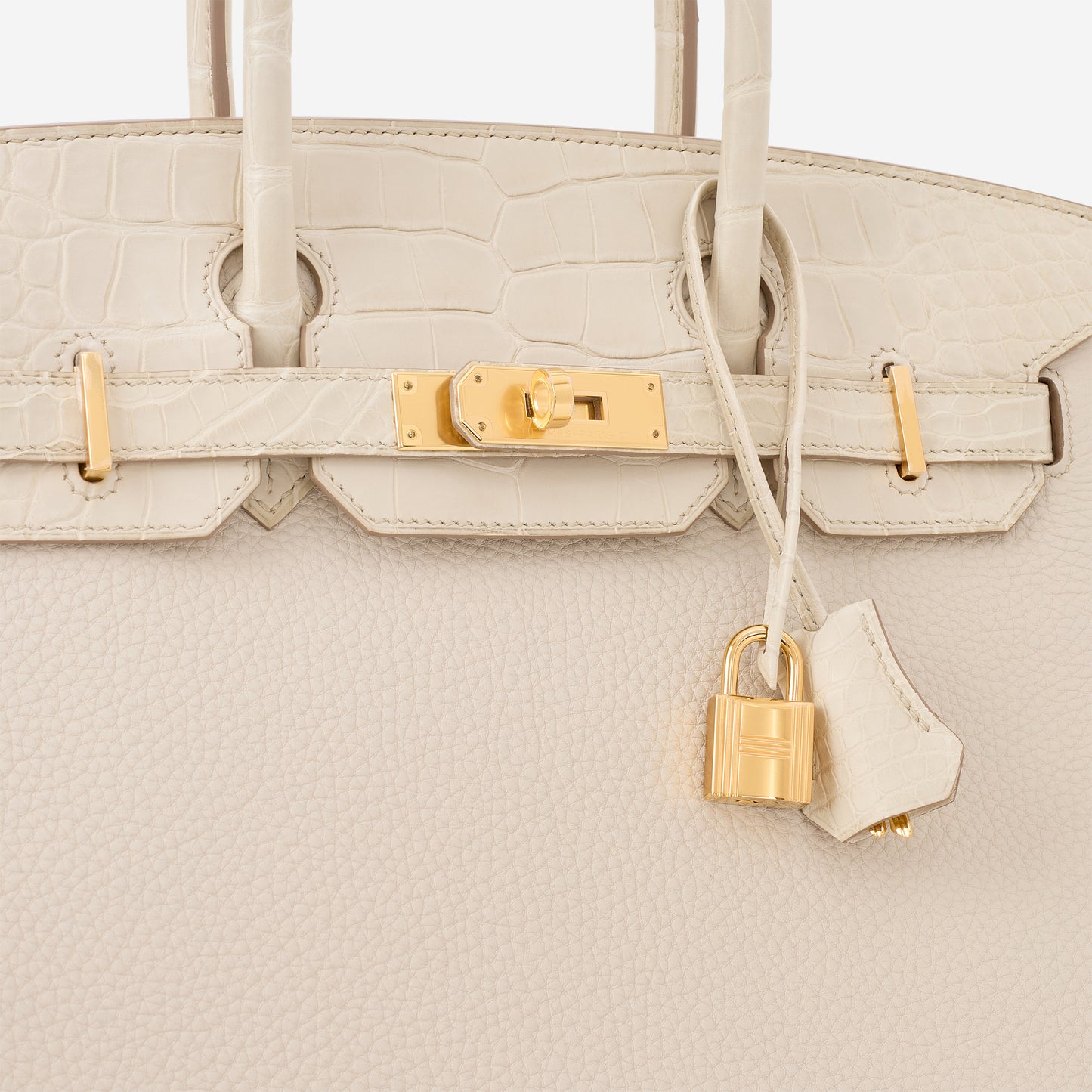 Hermès Birkin 30 Touch - Beton Togo / Alligator Mississippiensis | Gold Hardware