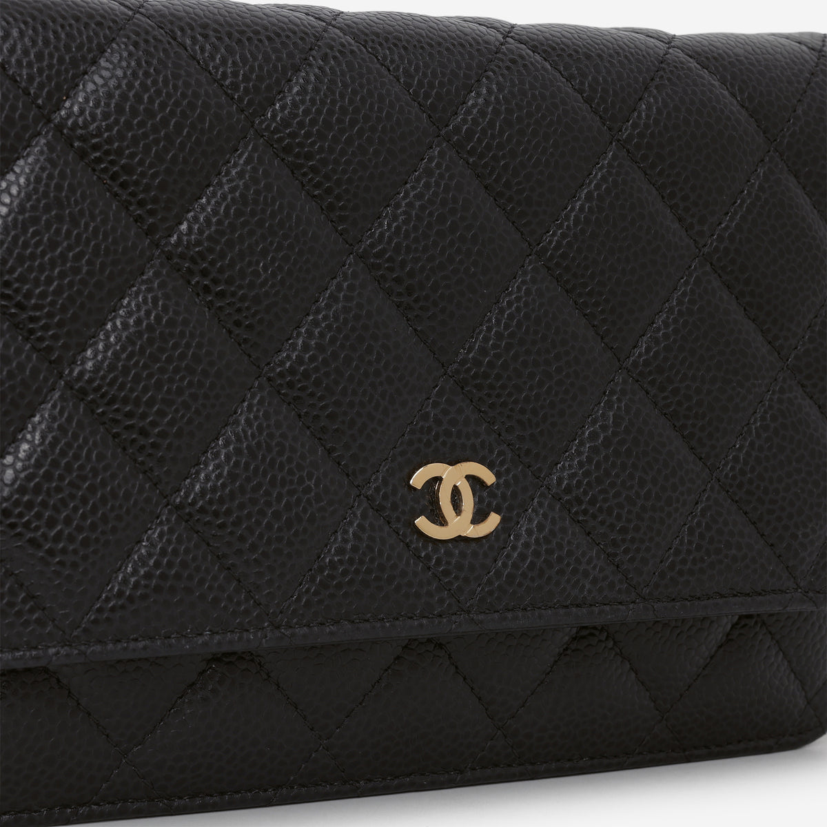 Chanel Classic Wallet on Chain - Black Caviar | Gold Hardware
