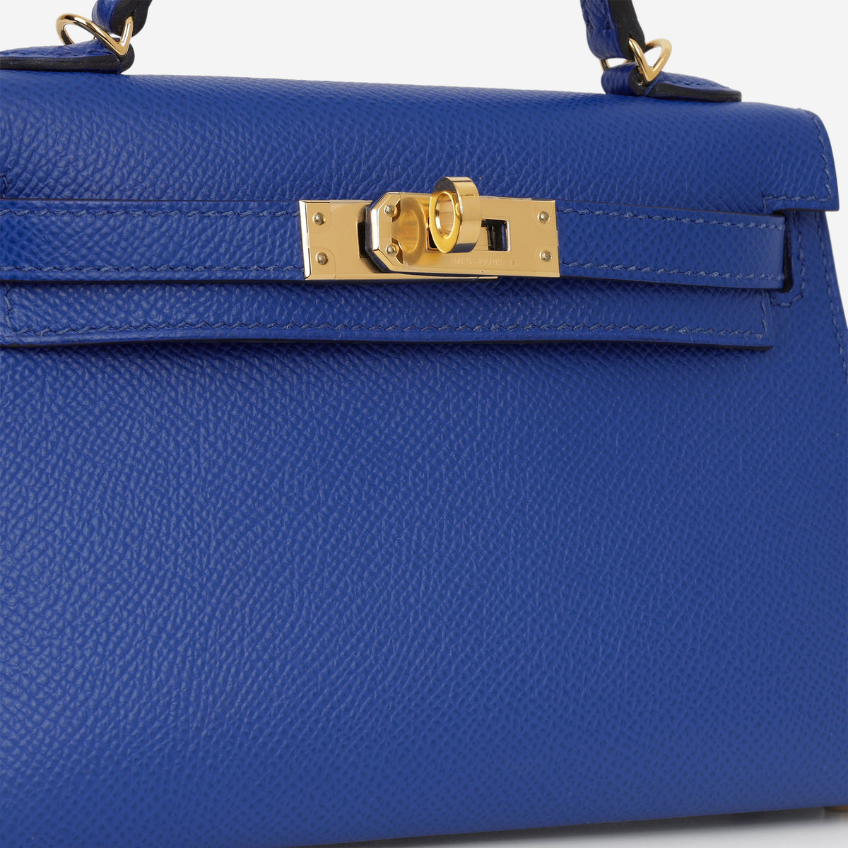 Hermès Mini Kelly 20 - Bleu De France Epsom | Gold Hardware