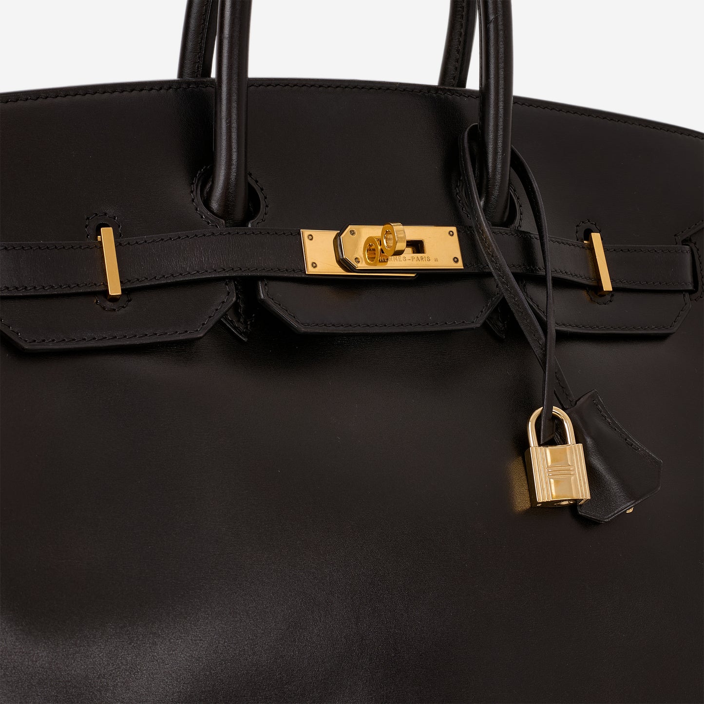 Hermès Vintage Birkin 35 - Noir Box Retourne | Gold Hardware