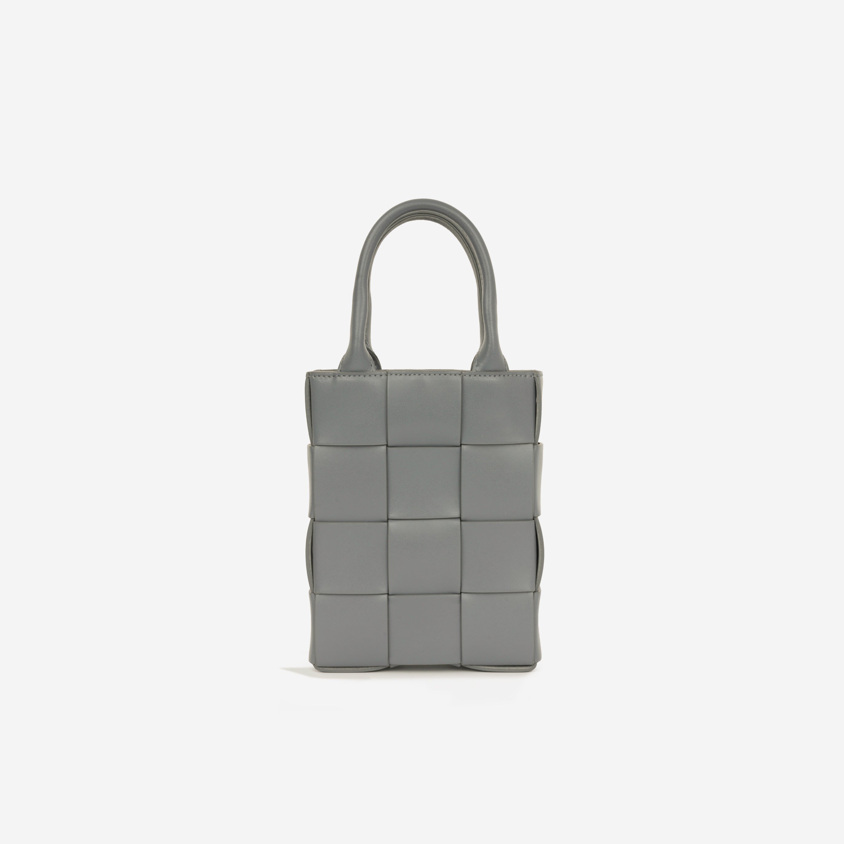 Bottega Veneta - Mini Cassete Tote - Grey Intrecciato SHW - Pre