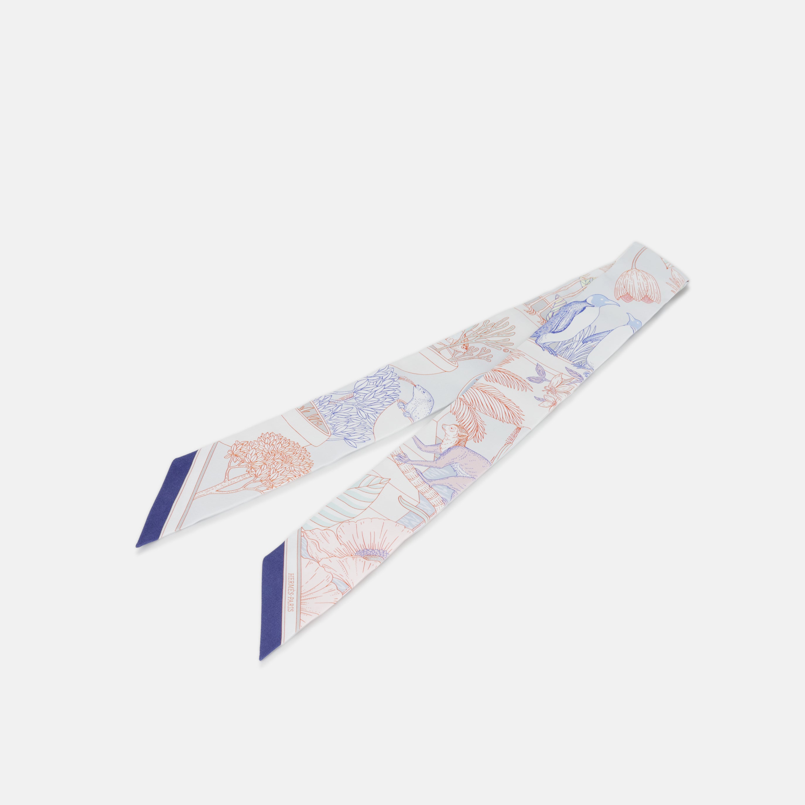 Hermès - Twilly Precious Paradise - Gris Perle / Bleu Vif - Brand