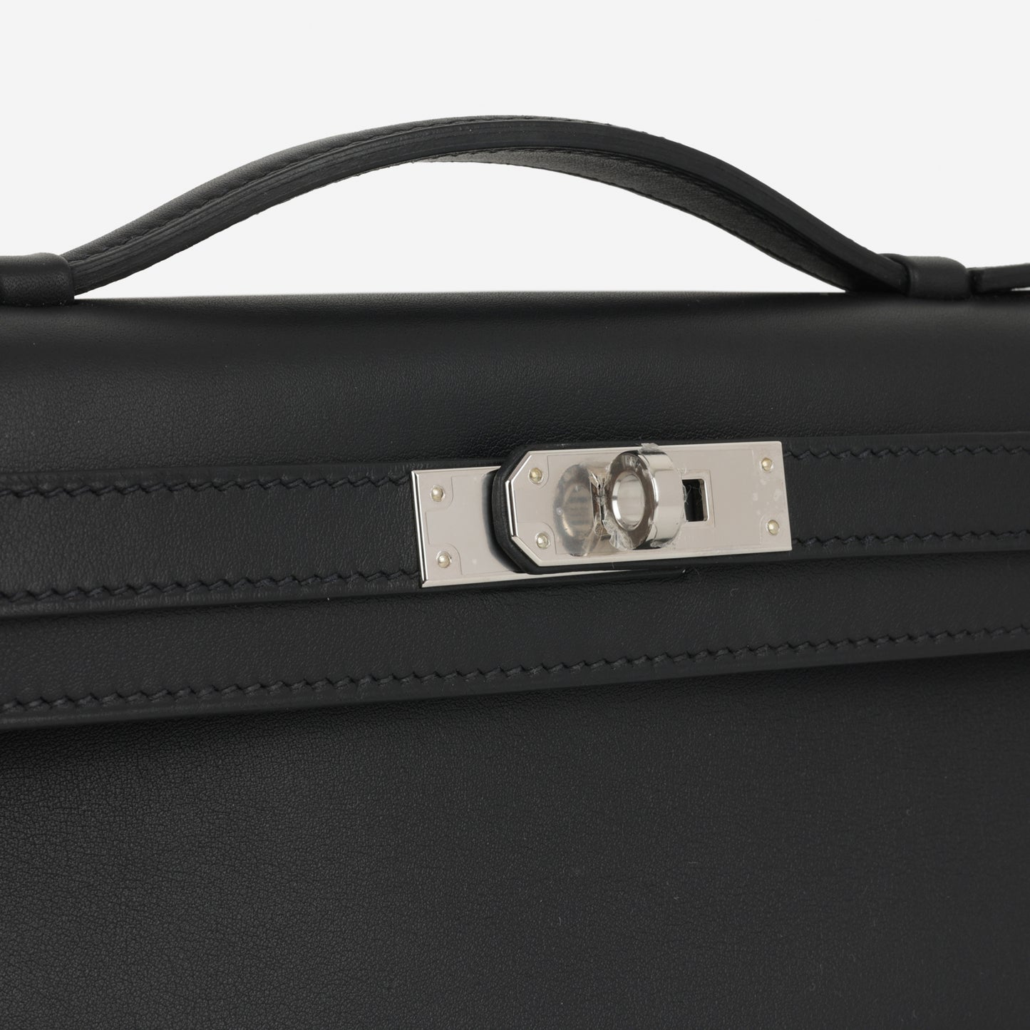 Hermès Kelly Cut - Noir Swift | Palladium Hardware