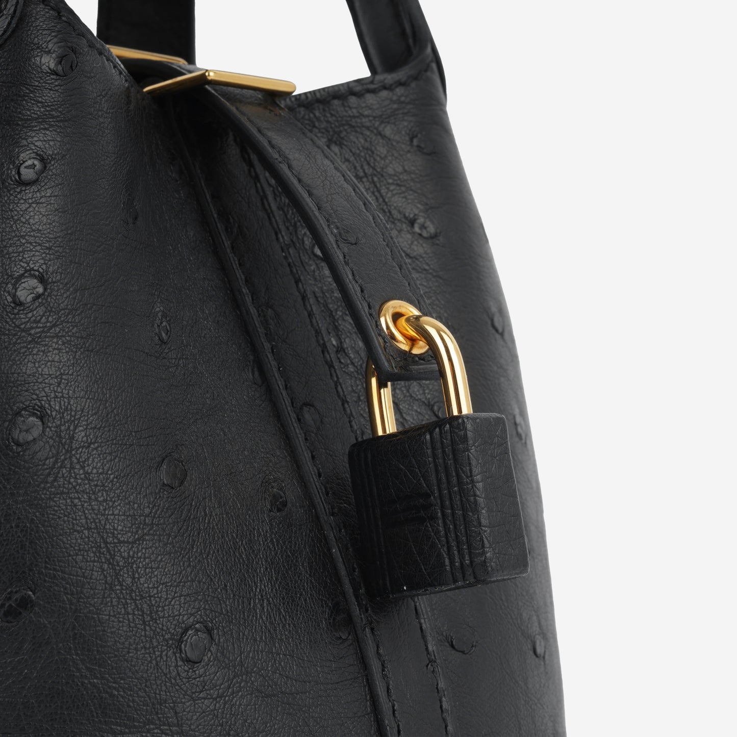 Micro Picotin - Noir Ostrich