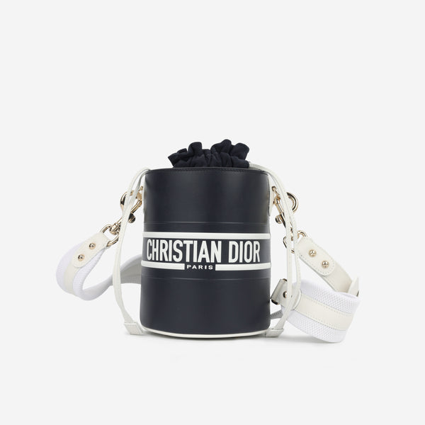 Small Diorvibe Bucket Bag - Navy/White