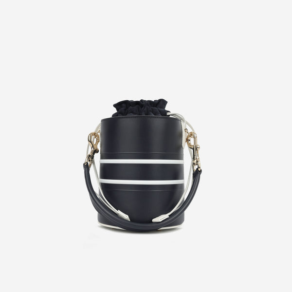 Small Dior Vibe Bucket Bag - Navy/White