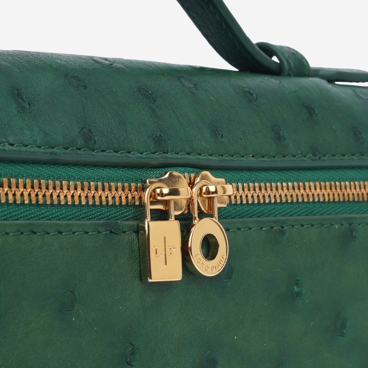 Extra Pocket L19 - Forest Green Ostrich