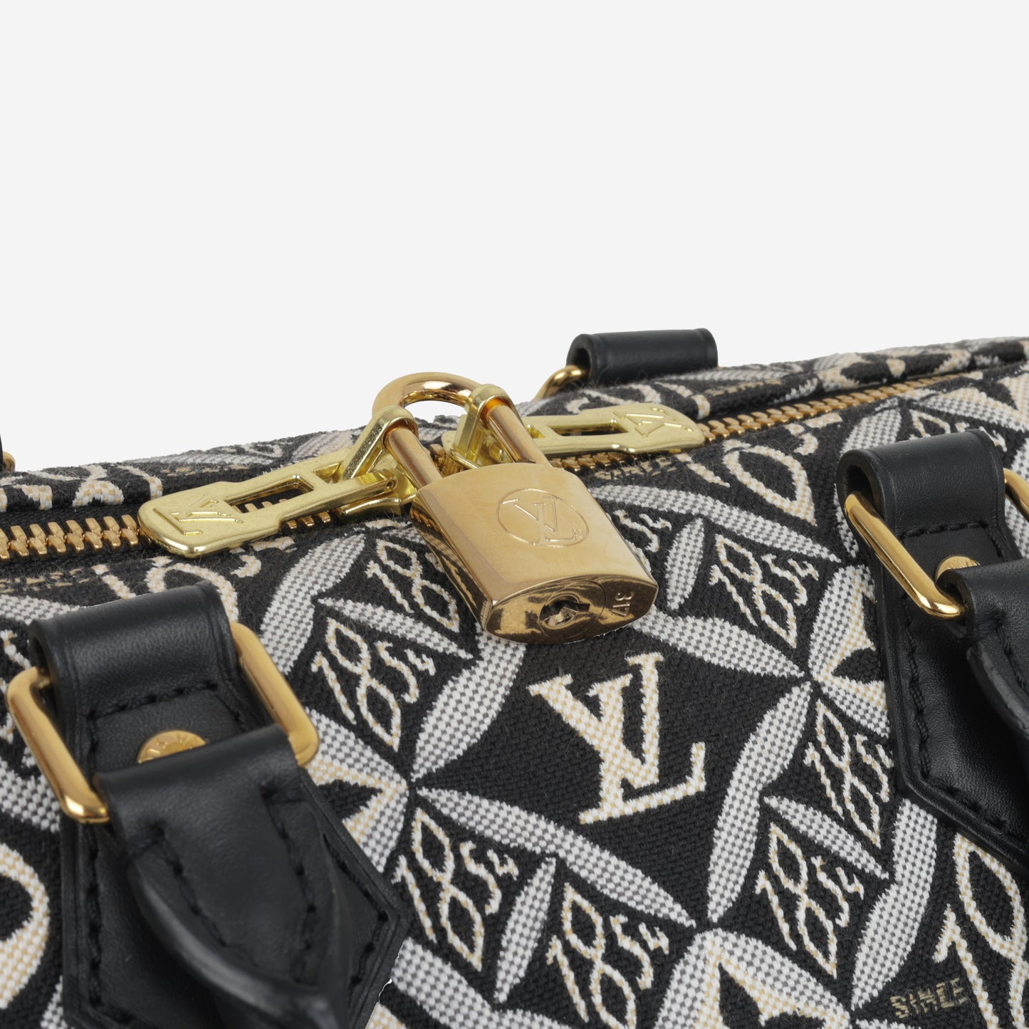 Speedy 25 Bandouliere - Black Since 1854 Jacquard