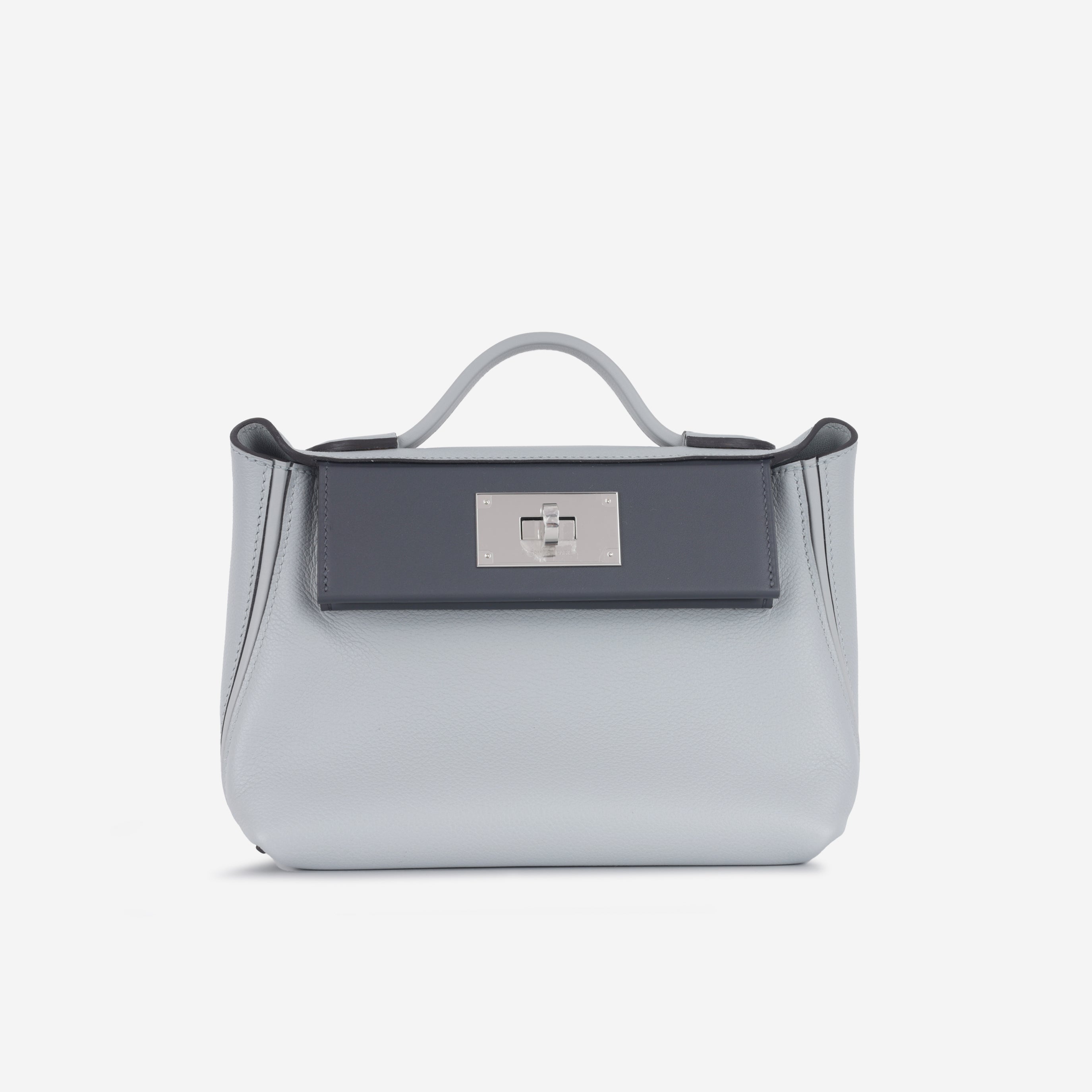 Hermes - 24/24 - 21 - Bleu Glacier Evercolor / Ardoise Swift PHW