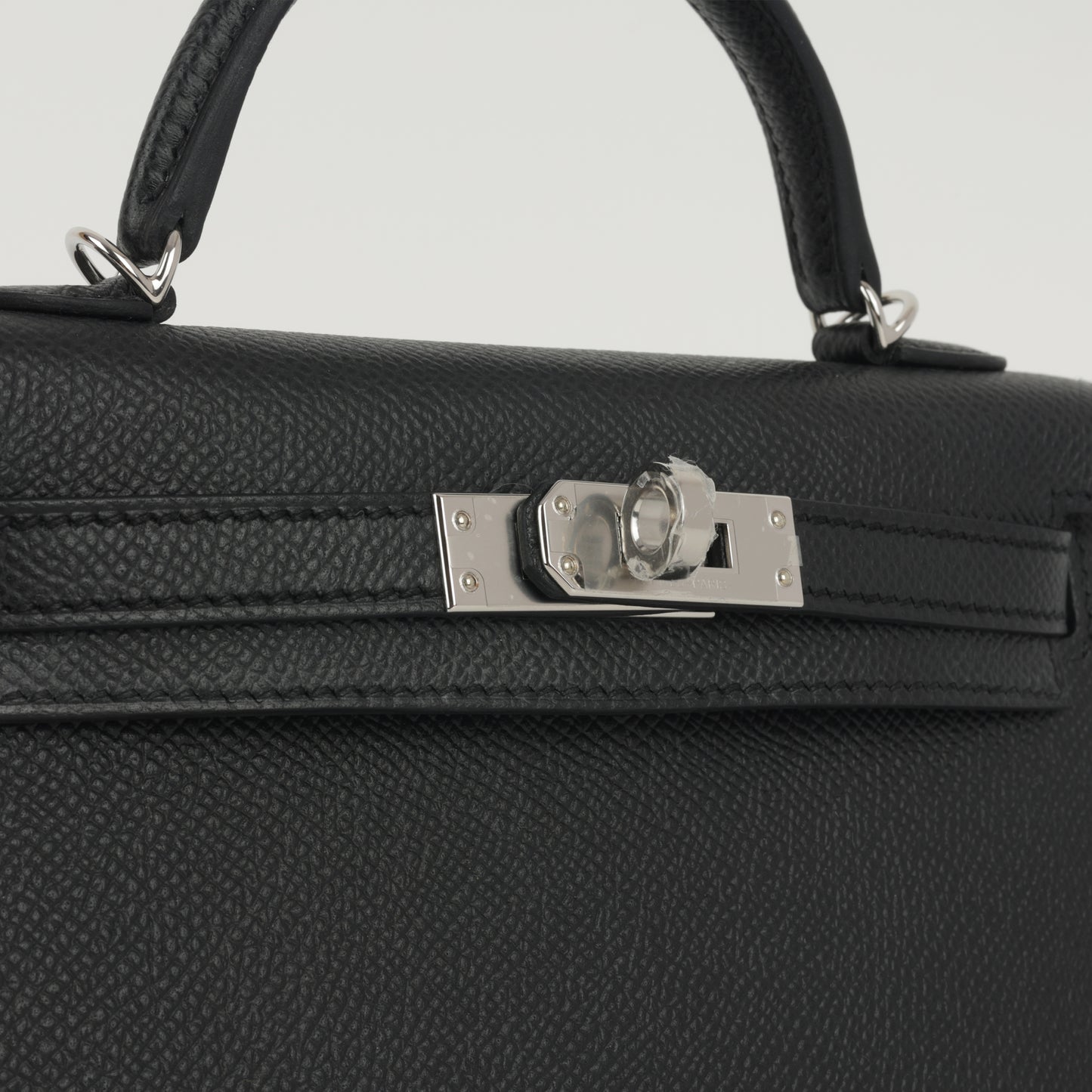 Hermès HSS Mini Kelly - Black Epsom / Gold Interior | Palladium Hardware