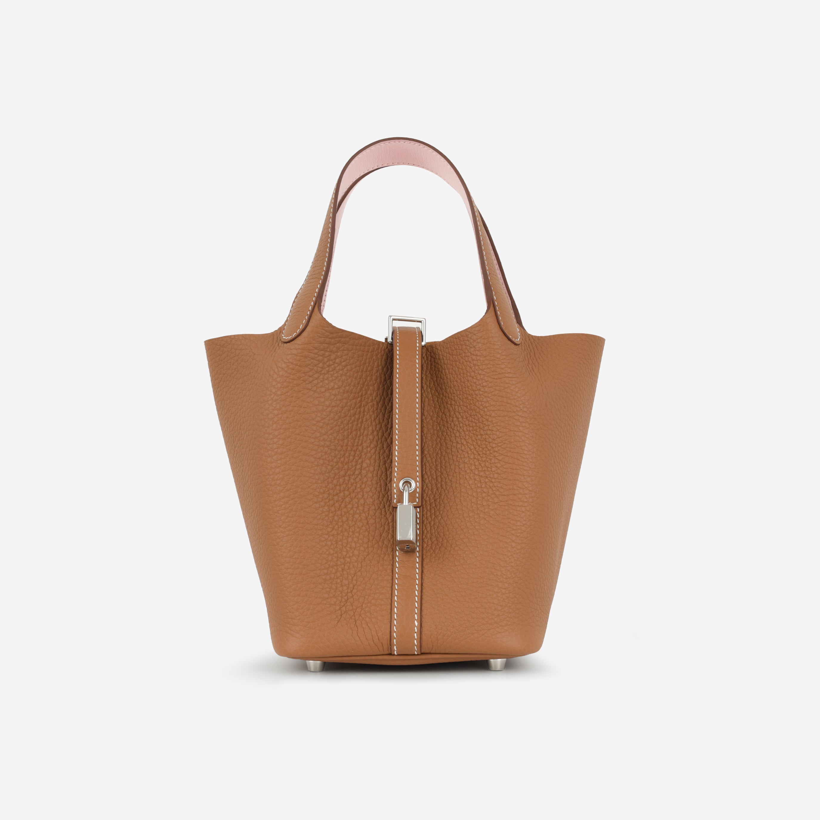 Hermès - Picotin 18 Eclat - Gold Clemence / Rose Sakura Swift PHW