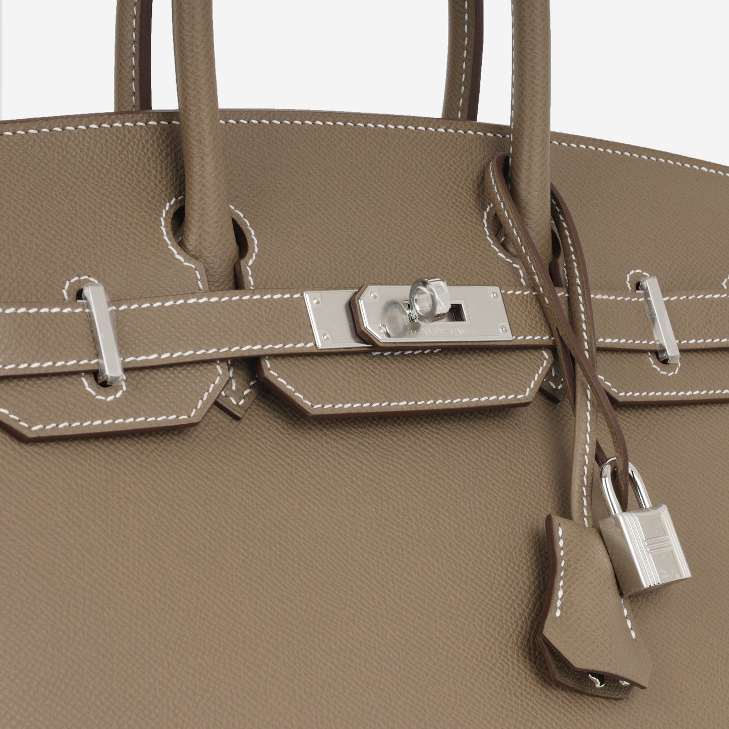 Hermès Birkin 30 Sellier - Etoupe Epsom | Palladium Hardware - Bagista