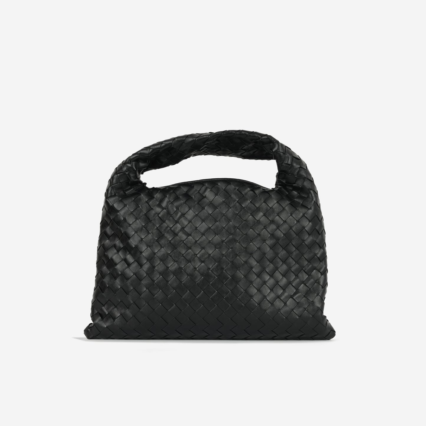 Bottega Veneta Small Hop - Black Intrecciato | Gold Hardware