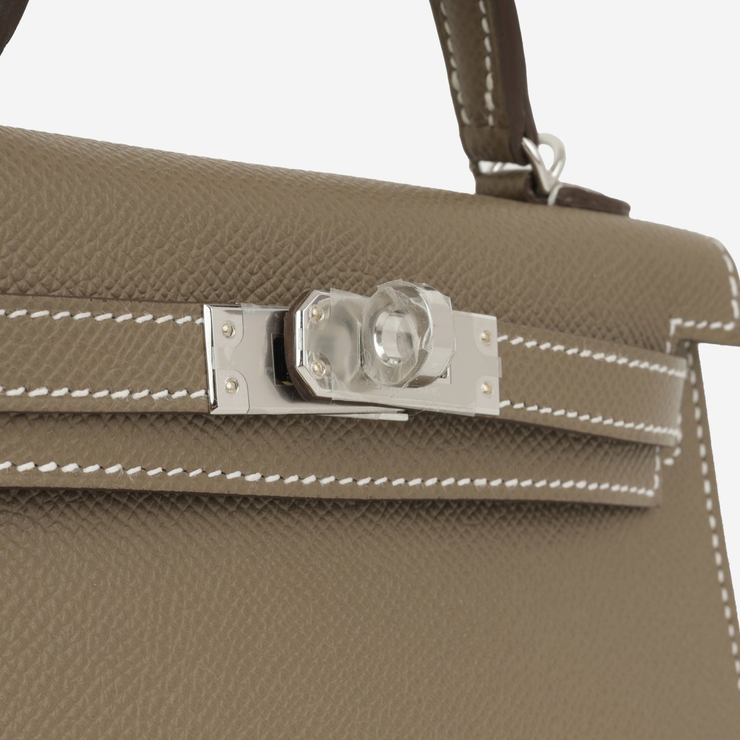 Hermès Mini Kelly - Etoupe Epsom | Palladium Hardware