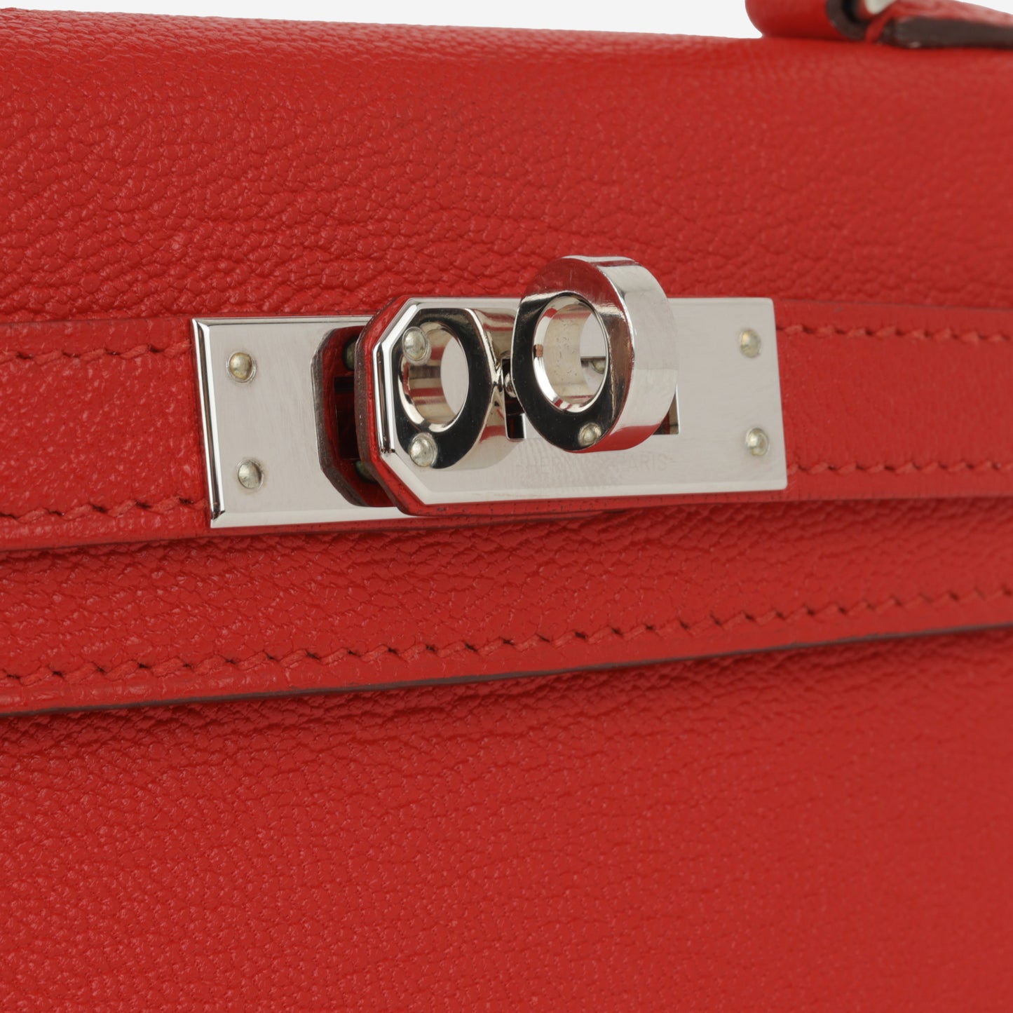 Hermès Mini Kelly 20 II - Rouge Casaque Chevre | Palladium Hardware
