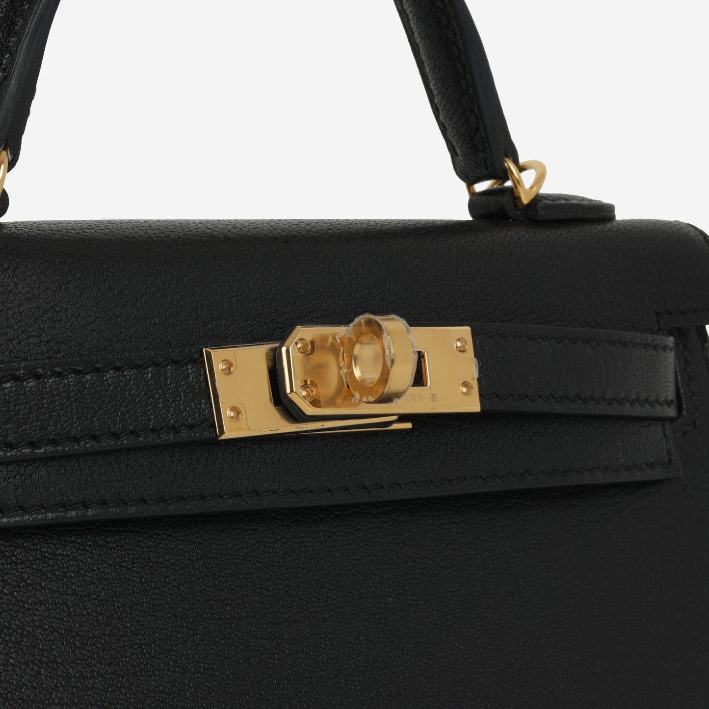 Hermès Mini Kelly 20 II - Noir Chevre Chamkila | Gold Hardware