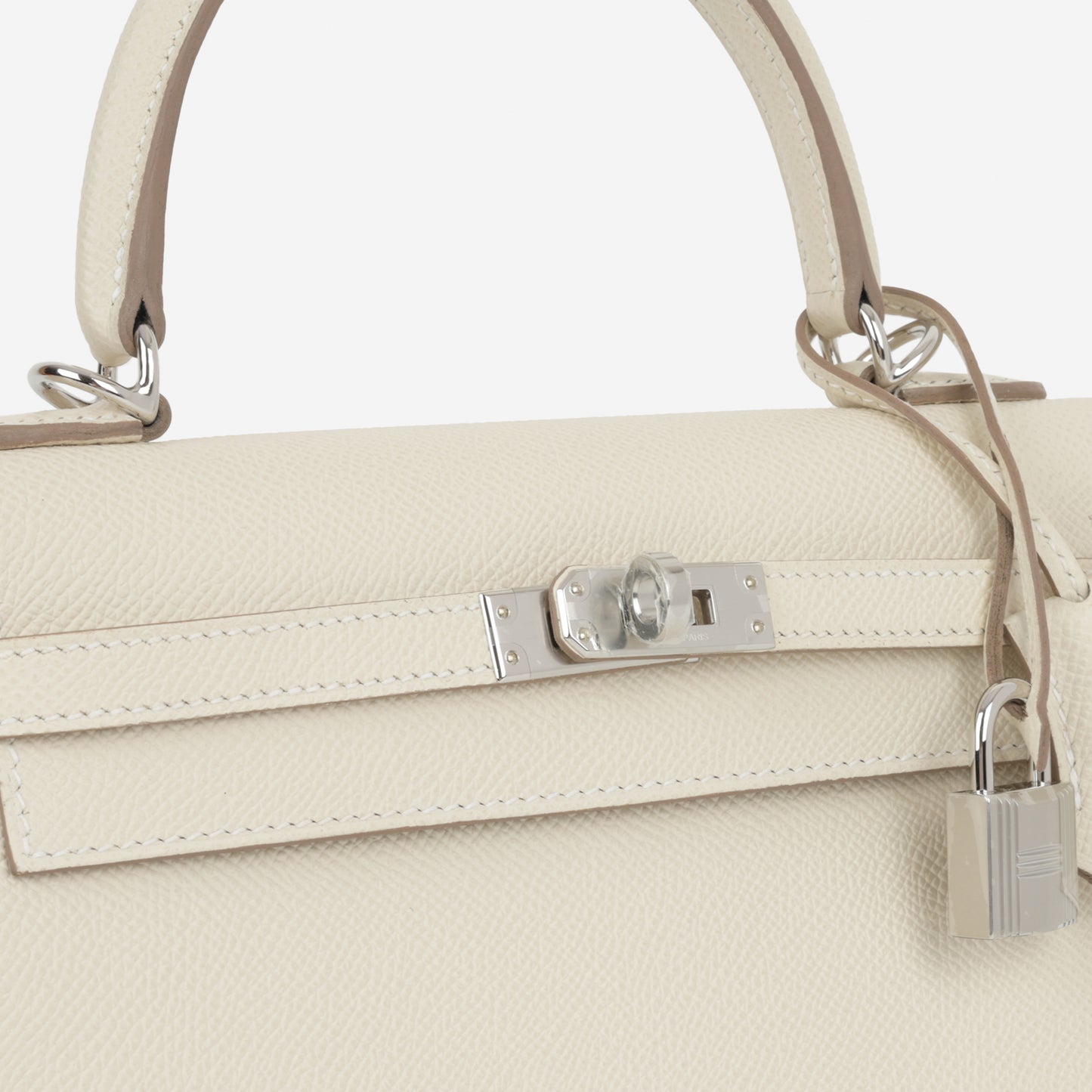 Hermès Kelly 25 - Craie Epsom | Palladium Hardware