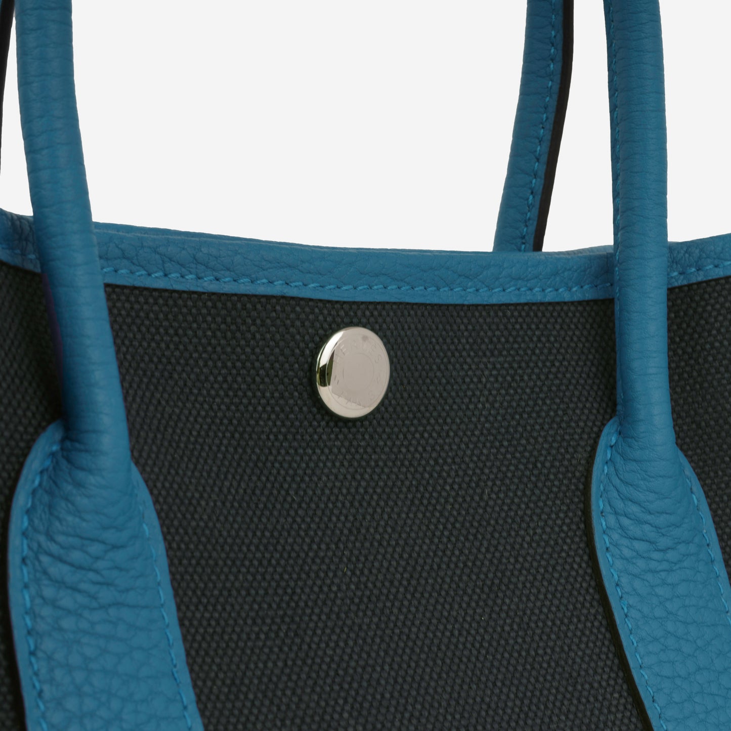 Hermès Garden Party 30 - Bleu Ocean Canvas / Bleu Zanzibar Negonda | Palladium Hardware