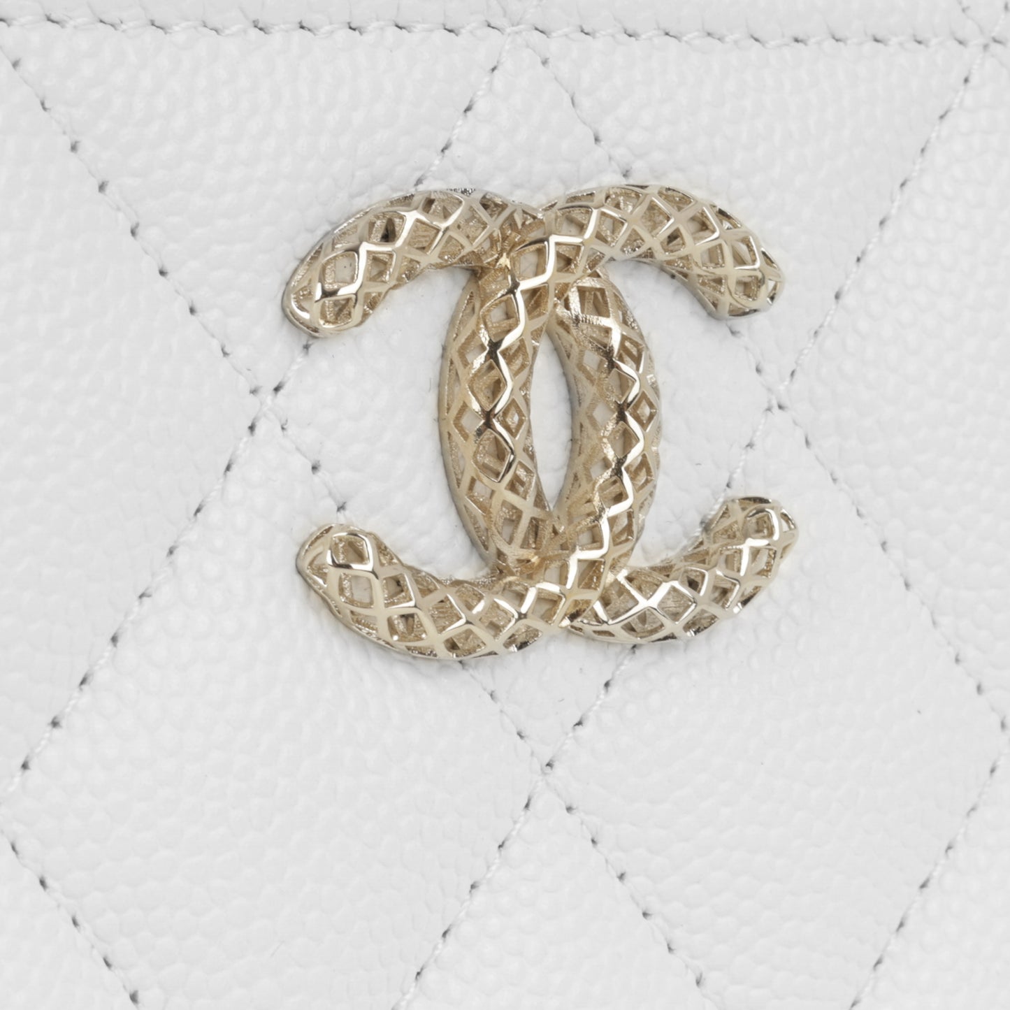 Chanel Zipped Long Wallet | Champagne Gold Hardware