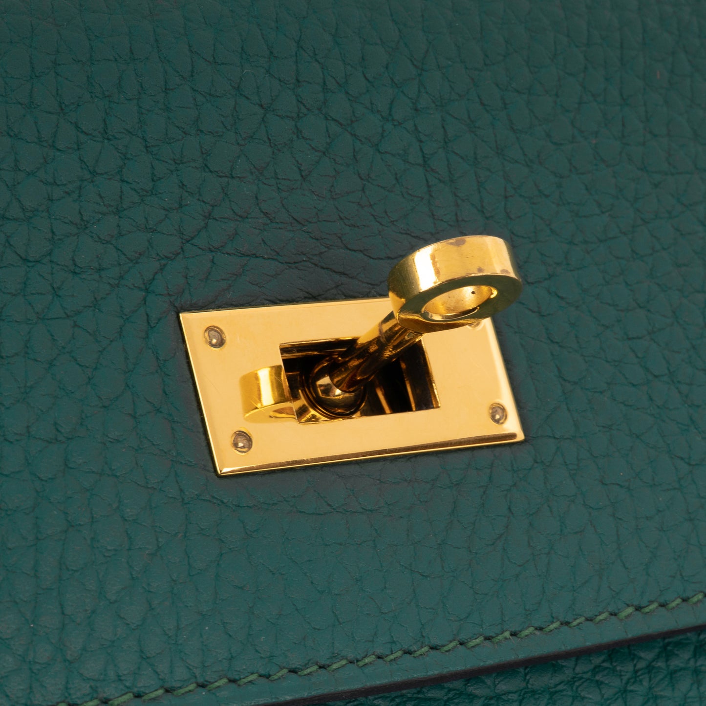 Hermès Kelly 35 - Malachite Clemence | Gold Hardware