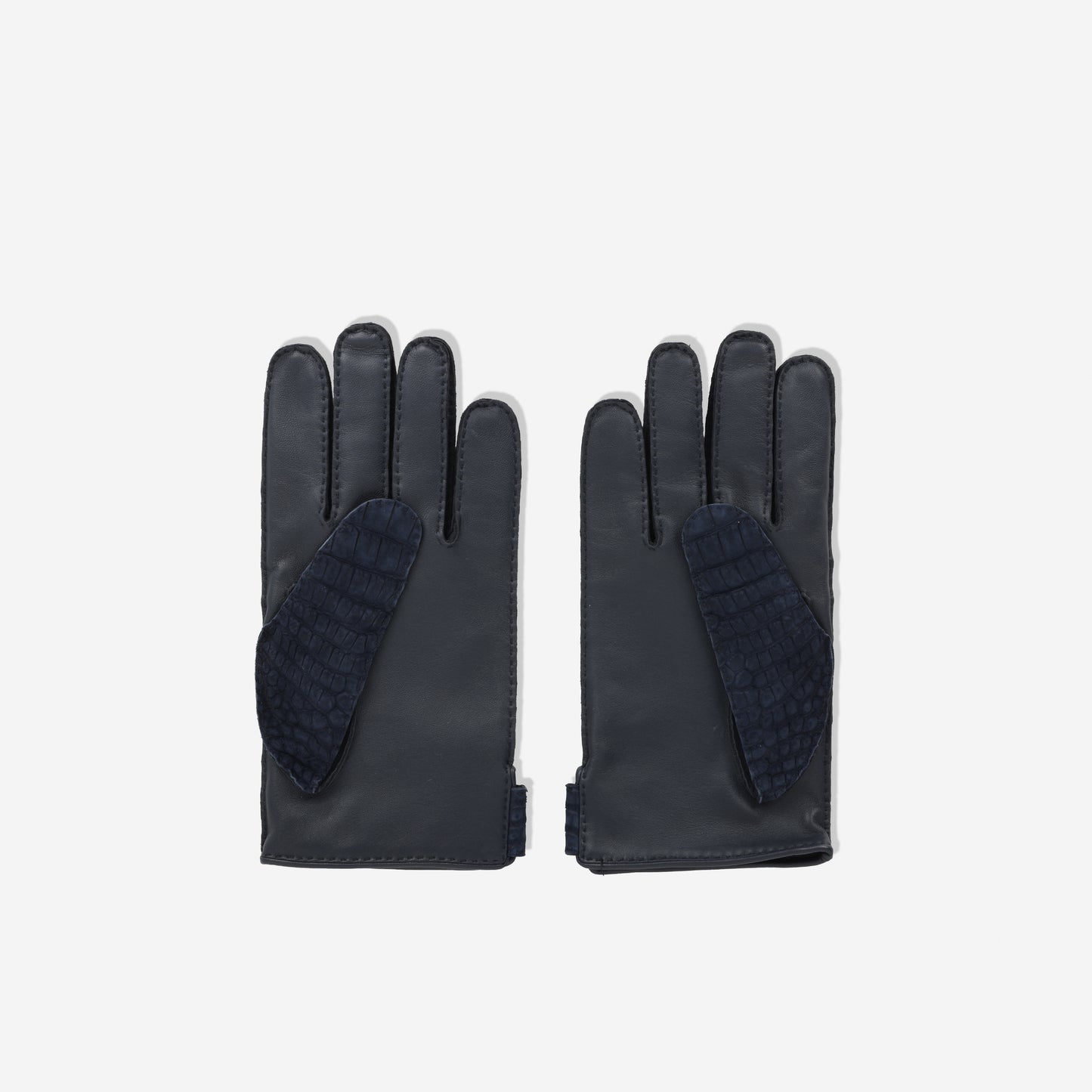 Hermès Hubort Homme Gloves - Marine Alligator Mississippiensis