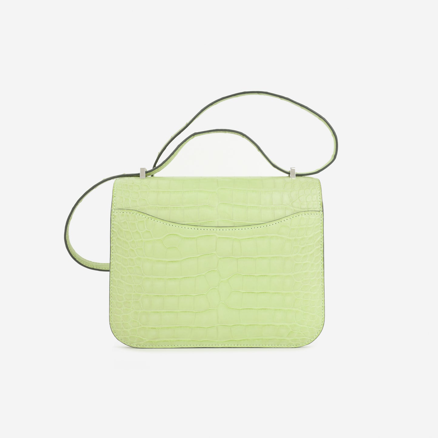 Hermès Constance 18 - Jaune Bourgeon Matte Alligator Mississippiensis | Palladium Hardware