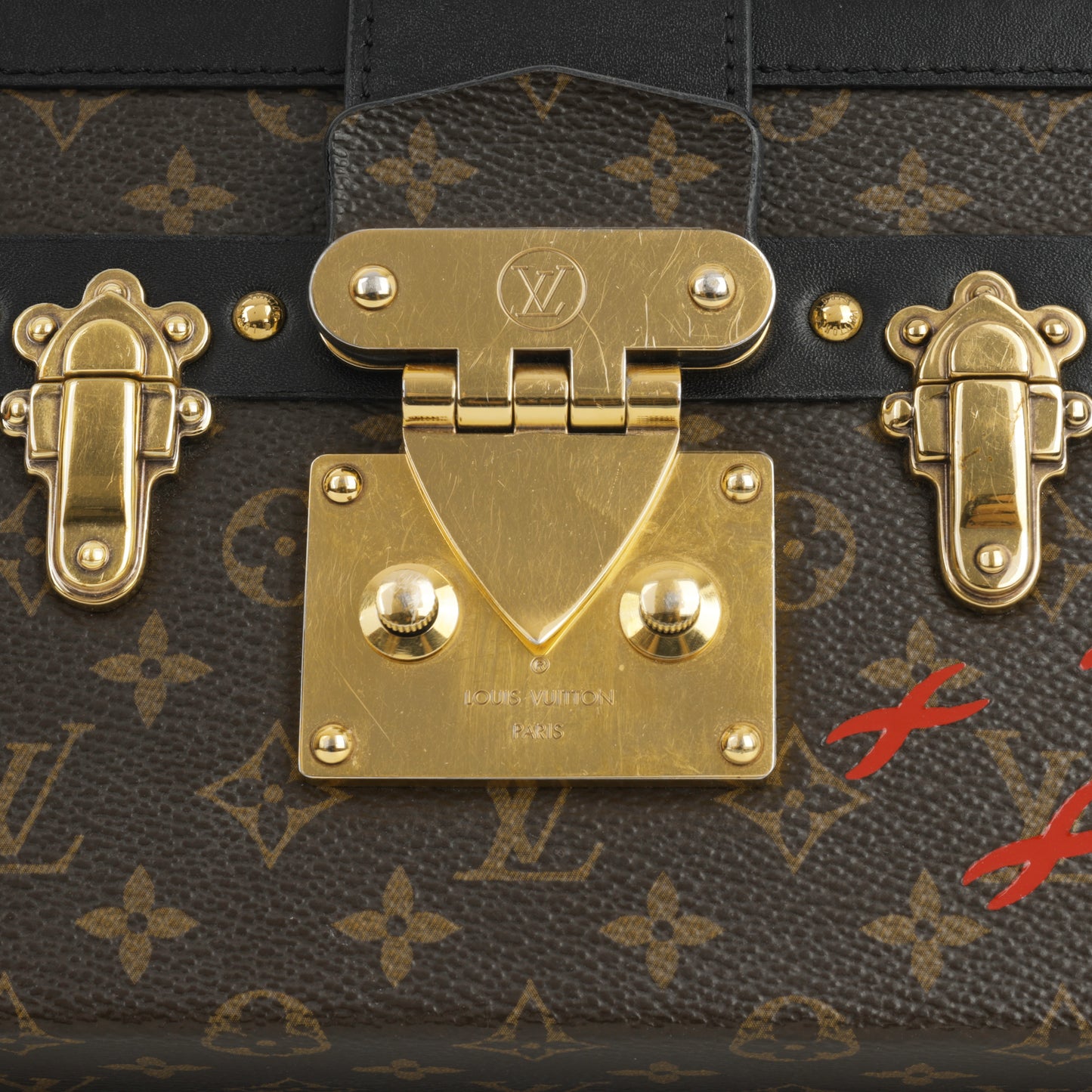 Louis Vuitton Petite Malle - Monogram Canvas / Black Trim | Gold Hardware